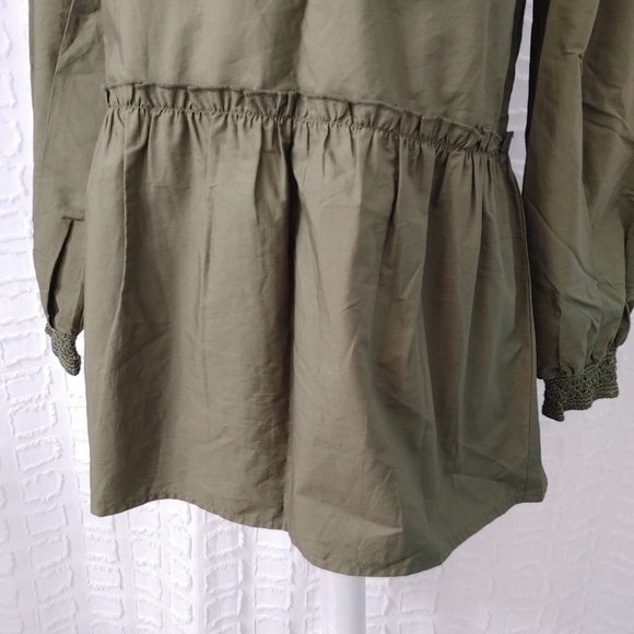 Anthropologie Boho Smocked Tunic Size XS - Picture 6 of 12